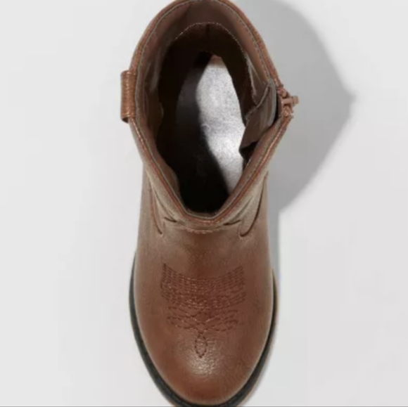 Toddler Memphis Zipper Western Boots - Cat & Jack™ size 3 - Picture 8 of 8